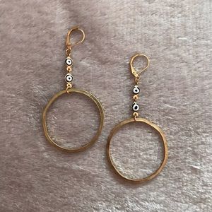 Gold Evil Eye Earrings 🧿